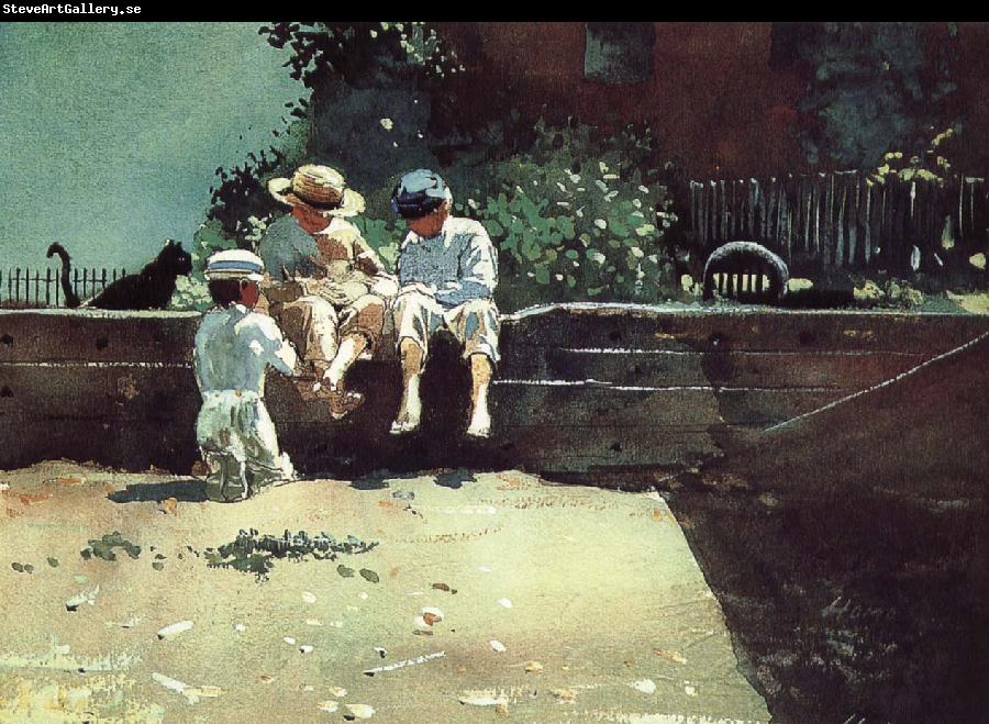 Winslow Homer Boys and kittens